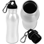 Trademark 18-oz Stainless Steel Sports Bottle with Twist Cap, White