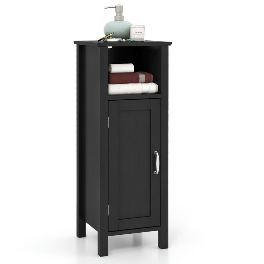 Finihen Bathroom Storage Cabinet, Bathroom Floor Cabinet, Bathroom Storage Organizer with 2-Tier Cabinet, for Bathroom, Living Room, Bedroom, Kitchen, Black Finihen Bathroom Storage Cabinet, Bathroom Floor Cabinet, Bathroom Storage Organizer with 2-Tier Cabinet, for Bathroom, Living Room, Bedroom, Kitchen, Black