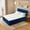 Blue, variant on Vcatnet Full Mattress with Headboard, 16.7 inch Hybrid Memory Foam Mattress in a Box, Corduroy Floor Bed, No Assembly Required, Beige