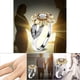 thumbnail image 4 of Anillo de Circón de Girasol con Baño de Oro de Moda para Bodas Fiestas Bailes Corte Fino y Superficie Lisa ANGGREK  Otros, 4 of 8