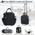thumbnail image 2 of Bolsa de mano con ruedas EMPSIGN para debajo del asiento, 16 pulgadas, ligera, negra, 2 of 6