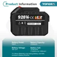 thumbnail image 4 of Batería recargable de iones de litio Yofidra de 7500 mAh a 22 500 mAh, herramienta eléctrica de alta capacidad, batería de repuesto para taladro, llave, herramienta sopladora, 4 of 5