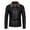 Black, variant on CHEEREAM Men's Faux Leather Zip Up Long Sleeve Bomber Jacket Fur Lapel Suede Sherpa Jacket Aviator PU Coat with Pockets Black L