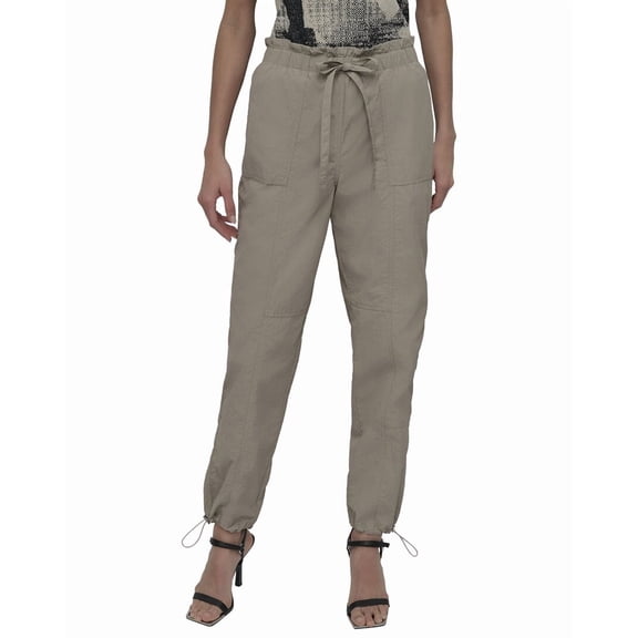 DKNY womens Cargo Pant, XL, Brown
