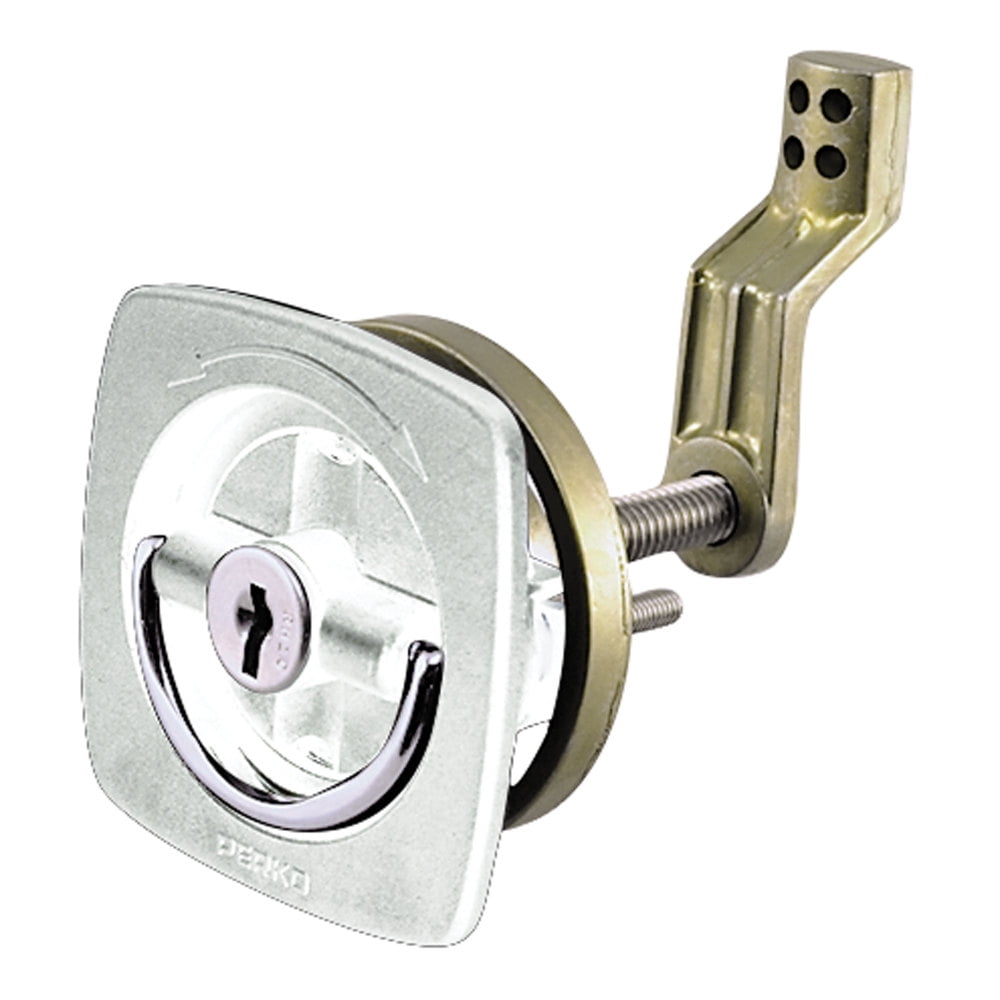 Perko 0931DP1WHT FlushMount Locking Latch with Offset Cam Bar and