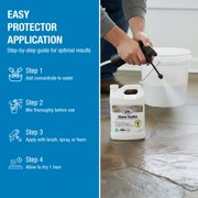 Rainguard Water Sealers Stone Sealer, Penetrating Protection Against Moisture Damage and Stains, For All Stone Surfaces, Silane/Siloxane Waterproofer, Natural Finish, Ready to Use, 1 Gallon