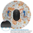thumbnail image 4 of Disketp Retro Floral Butterfly Small Mouse Pad 7.9x7.9 Inches,Washable Round Mousepad For Office Laptop Computer,Non-Slip Rubber Base Mouse Pads For Wireless Mouse, 4 of 9