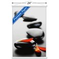 thumbnail image 3 of Massage Stones - Red Wall Poster with Wooden Magnetic Frame, 22.375" x 34", 3 of 3