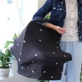 thumbnail image 6 of Baby Car Seat Cover Star Sky Pattern 1 Set Infant Stroller Cover Multifunctional Care Towel Nursing Cover Scarf, 6 of 10