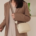 thumbnail image 3 of Bolsos Bandolera Clásico DQrwqpou Sólido PU Pequeño Bolso Mensajero Beige, 3 of 9