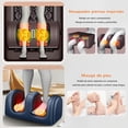 thumbnail image 4 of Tapete Masajeador Cuerpo Completo,Cojín De Masaje Eléctrico Multifuncional,Almohada Medicada Extraíble,Rodillo Cervical,Calefacción por Vibración de Espalda,Masaje de Amasamiento de Piernas (Franela), 4 of 7