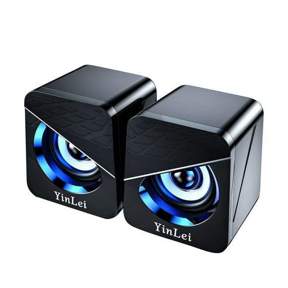Computer Speakers For Desktop Bluetooth 5.2 Wireless Stereo Pair With Subwoofer 3 W Per Speaker 52 mm Drivers USB And 3.5 mm Audio Input
