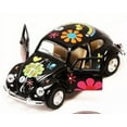 thumbnail image 4 of 4PC Set 5" Kinsmart 1967 Volkswagen Beetle w/ Flowers Decals Diecast Model 1:32, 4 of 5