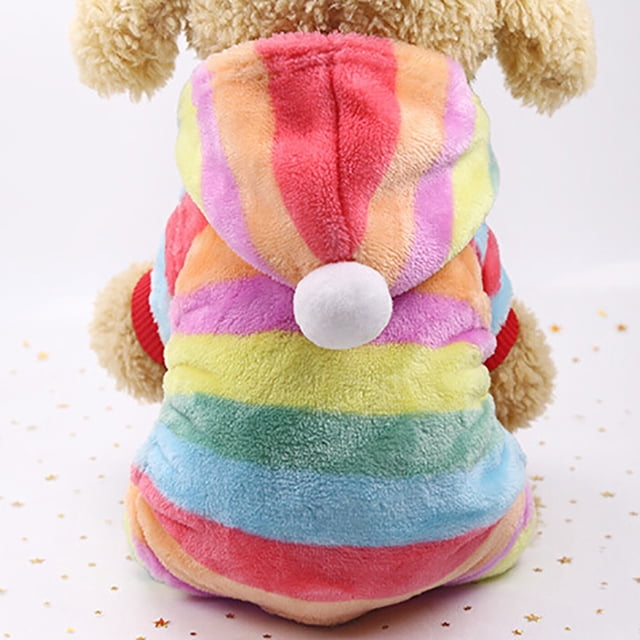 Vêtements pour Animaux Chien Chat Manteau à Capuche Coloré Mignon