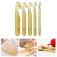 thumbnail image 4 of Large Size Crochet Hook Set Transparent Handle Knitting Needles DIY Sewing Tools 25MM, 4 of 5