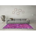 thumbnail image 3 of Ahgly Company Indoor Square Persian Purple Traditional Area Rugs, 3' Square, 3 of 4