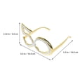 thumbnail image 2 of WEUVEB 3Ud Gafas Doradas Para Fiesta De Cumpleaños Con 50 Divertidas Y Livianas, 2 of 8