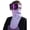 Fantasy purple smoke, variant on Half Face Cover Bandana , Neck Gaiter Warmer, Winter Multifunctional Motorcycle Headwear Neckwear, Lightweight Scarf