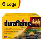Duraflame 4.5 lb Firelogs, Indoor & Outdoor Fire Pit & Fireplace Logs, 3 Hour Burn, 6 Pack