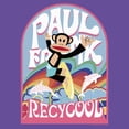 thumbnail image 2 of Junior's Paul Frank Recycool Julius the Monkey  Graphic Tee Purple Small, 2 of 3