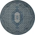 thumbnail image 1 of Art Carpet 21377 5 Pi Arbre Collection Downton Tissé Zone Ronde Tapis&44; Bleu, 1 of 1