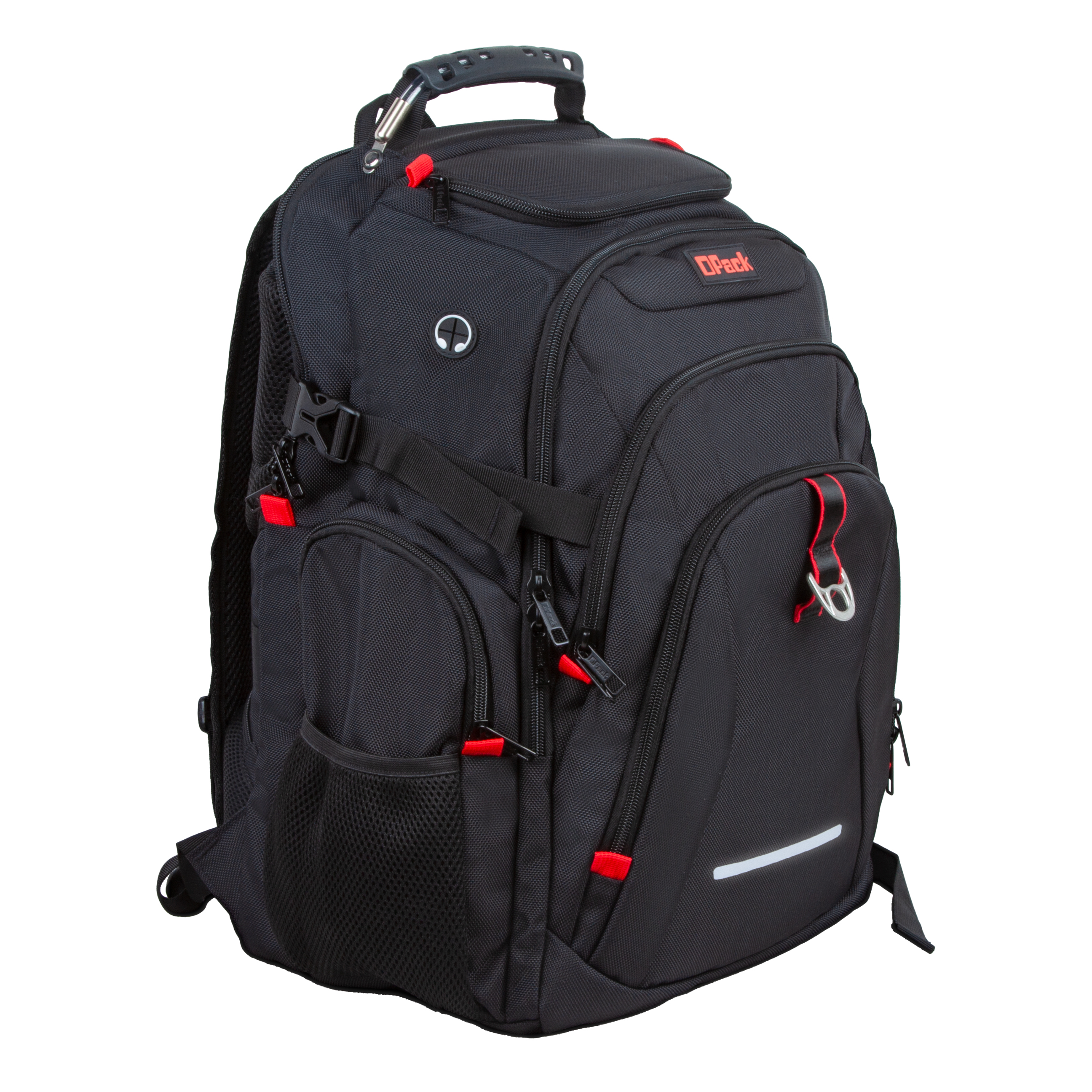 OPACK RFID-Safe Extra Large Unisex Travel Backpack, Black, TSA Friendly