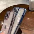 thumbnail image 3 of for iPhone Case,Luxury ElectroPlated Glitter Sparkle Sparkly Rhinestone Frame Love Heart Pattern Bumper Camera Lens Protection Soft Shockproof Phone Case (Silver,iPhone 13), 3 of 6