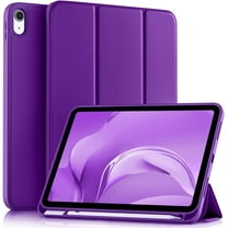 Compatible with iPad (A16) 11th Generation Case 11 Inch 2025, for iPad 10th Generation Case 10.9 Inch 2022 with Pencil Holder, Slim Trifold Stand Protective Cover with Soft TPU Back, Purple