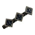 thumbnail image 5 of 1Pc/2Pcs Korean Style Elegant Tight Side Bang Clip Shiny Rhinestone Double Layer Hairpin Hair Accessories,H, 5 of 8