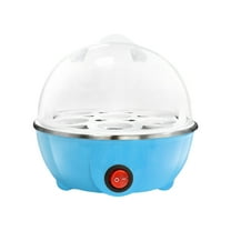 Lksixu Easy Egg Cooker Electric 7-Egg Capacity, Soft, Medium, Hard-Boiled Egg Cooker, Measuring Cup Included, BPA Free, Classic