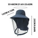 thumbnail image 3 of Sombrero con mosquitera para acampar al aire libre, jardinería, protector para la cabeza con ala ancha, protección solar, cubierta facial de malla plegable, correa ajustable para la barbilla., 3 of 4