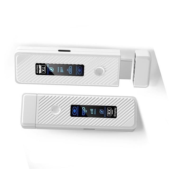 Wireless HD Multimedia , 4K Decode 1080P Output 5G 2.4G Portable HD Multimedia Extender Kit Plug and Play for Projector TV Box