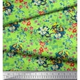 thumbnail image 2 of Soimoi Rayon Fabric Berries,Leaves & Flower Floral Printed Craft Fabric by the Yard 42 Inch Wide, 2 of 3