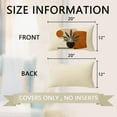 thumbnail image 2 of Boho Abstract Sunset Plant Olive Leaves Decorative Throw Pillow Covers Set of 4, Bohemian Geometry Line Pillowcase Decoration, Minimalist Modern Art Aesthetic Cushion Case Home Decor 12x20, 2 of 6