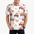 thumbnail image 1 of Balery Tractor With Farm Animals Camisa Polo de Hombre con Estampado, de Manga Corta y Tejido Medio, Camisa Tipo Golf Polo-XX-Large, 1 of 6