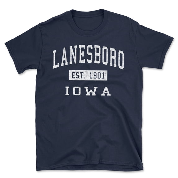 Lanesboro Iowa Classic Established Men's Cotton T-Shirt