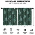 thumbnail image 2 of Blackout Kids Curtains,Dark Green Christmas Tree Pattern Childrens Insulated Curtains Set Of 2,Bedroom Essentials,Toddler Room Decor 52"x63", 2 of 5