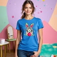 thumbnail image 3 of Playera de Mujer con Conejita Chic – Estampado Divertido y Colorido Color Aqua Talla Chica Marca Emil SaEs, 3 of 4