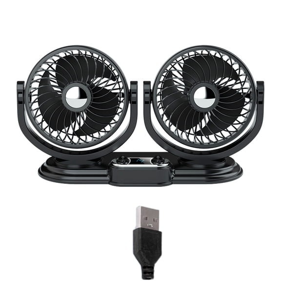 12V for Head Fan Personal Portable Cooling Fan with 360 Rotation Adjustable for Office Household Trave