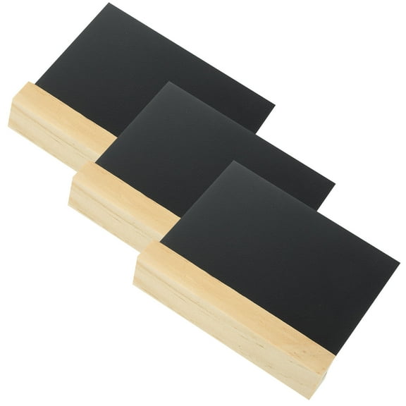 WHAMVOX 3Pcs Mini Chalkboard for Home Users Office Workers Business Owners Wooden Material Rectangular Shape