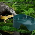 thumbnail image 4 of BESTYASH Cueva Con Plato Comedero Y Bebedero Para Reptiles Color Oscuro Para Uso En Terrarios, 4 of 6