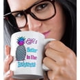 thumbnail image 2 of 3drose, Lifes Better in the Bahamas Colorful Beach Quote with Pineapple., 11oz Mug, 2 of 6