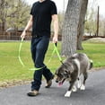 thumbnail image 3 of Pet Gear Dog Leash 1.5m Long Padded Two Handle Heavy Duty Double Handles Lead for Control Safety Training Leashes Orange, 3 of 8