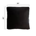 thumbnail image 4 of Cheer Collection Set of 2 Hollow Fiber Filled Couch Pillows, 26" x 26" - Black, 4 of 4