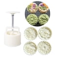 thumbnail image 2 of Diy prensa manual cortadores de mooncake forma de flor de pescado decoración de pastelería gadgets, 200g,11 Feliz Sencillez, 2 of 5