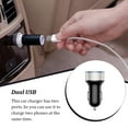 thumbnail image 4 of Matsuzay de pantalla de dígitos para teléfono móvil de coche, medidor de voltaje, adaptador de carga USB portátil para accesorios de enchufe Teléfono y Comunicación Negro Plata, 4 of 8