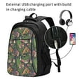 thumbnail image 2 of Cauagu Forest Animals And Plants Print Travel Laptop with USB Charging Port,Extra Large Backpack College Backpack Business Work Bag Casual Daypack Perfert for Men Women, 2 of 7