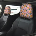 thumbnail image 2 of Kdxio Fruit Pattern Print 2 Piece Car Head Rest Covers Set Auto Front/Rear Seats Headrest Cover Universal Fit Most Cars,Sedan, SUV, 2 of 9
