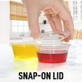 Simple Craft JellO Shot Cups with Lids Plastic Portion Cup Condiment