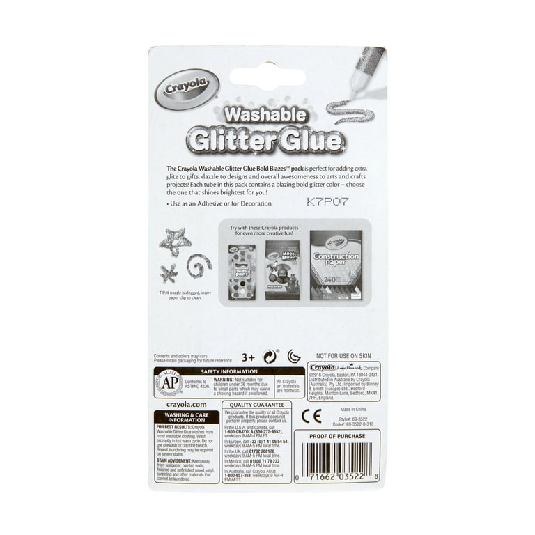 5 count Crayola Washable Glitter Glue Pens - Sunnyside Gift Shop